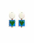 Orecchini Rio Lagoon – Cuore Tropicale