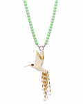 Collana Caraibi - Colibrì Perla Gold