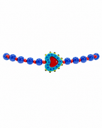 Bracciale Cuore Blu Pop