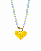 Collana Caraibi - Golden Sun Heart