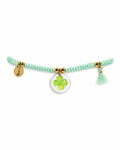 Bracciale Cordino verde acqua