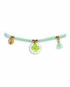 Bracciale Cordino verde acqua