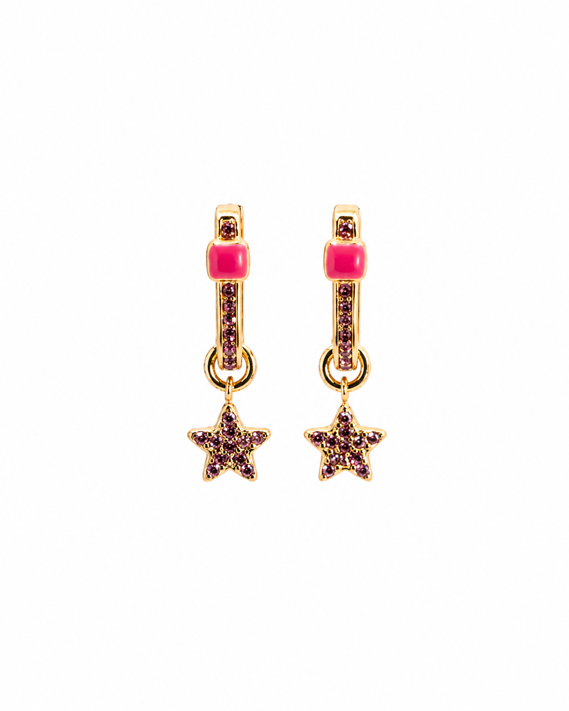 Orecchino Pink Star