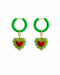 Orecchini Rio Cuore Verde – Tropical Mood
