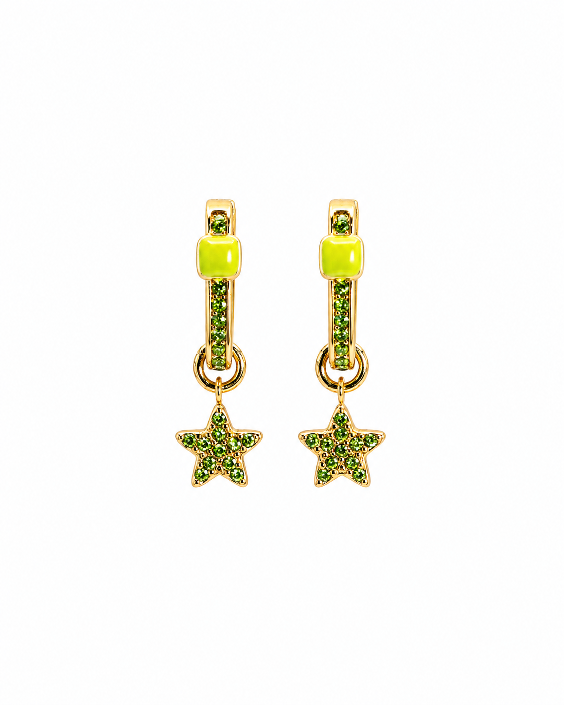 Orecchino Lime Star