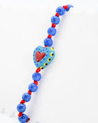 Bracciale Cuore Blu Pop