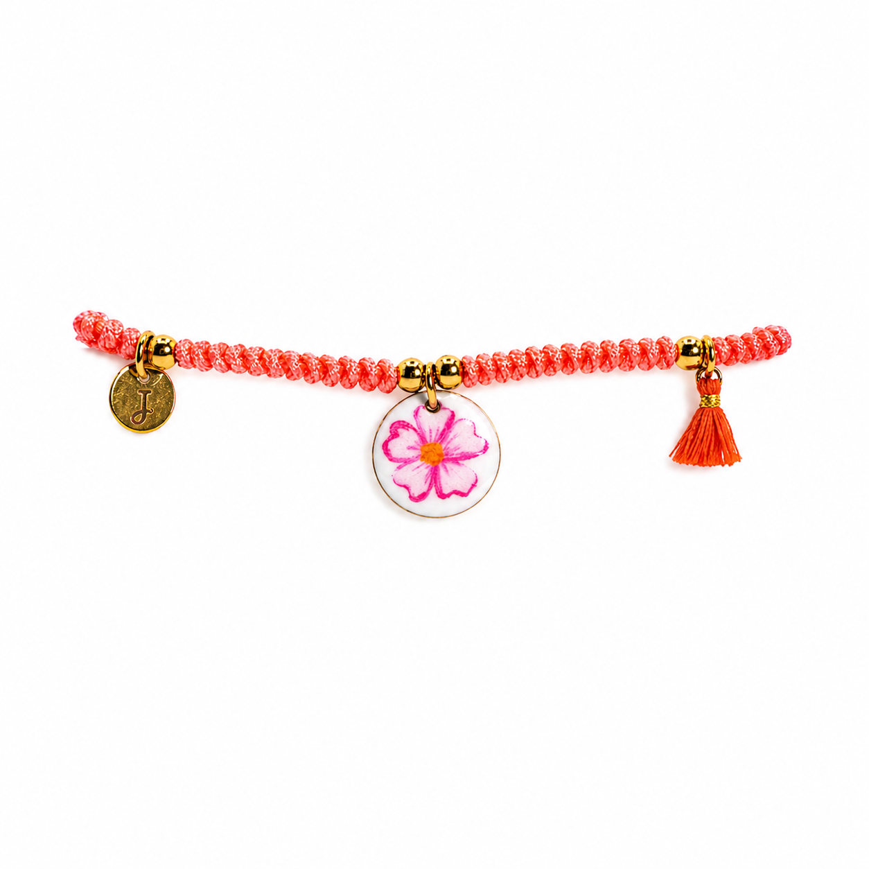 Bracciale Cordino salmone