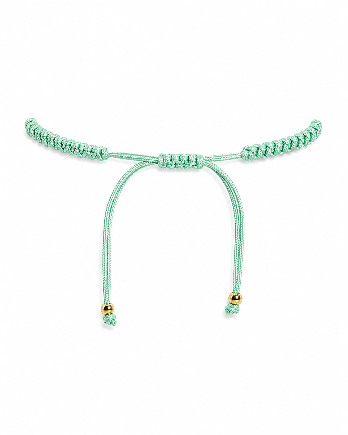 Bracciale Cordino verde acqua