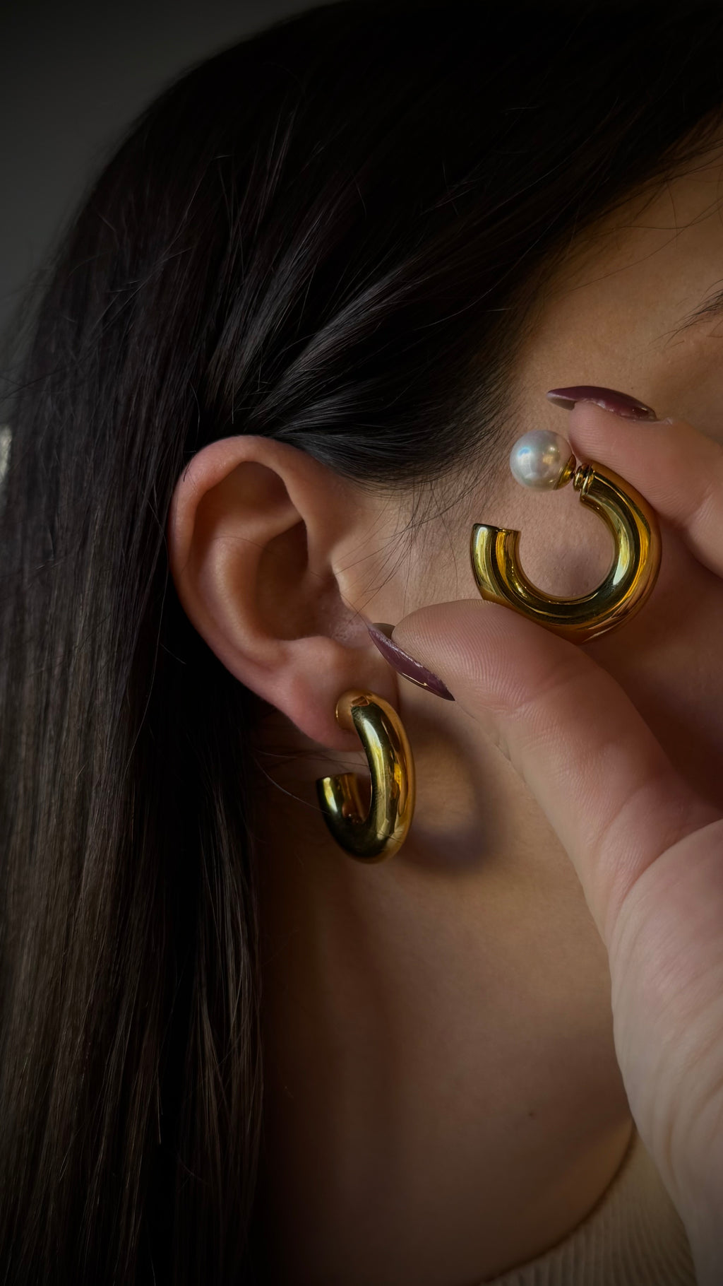 Orecchini Circle Pearl
