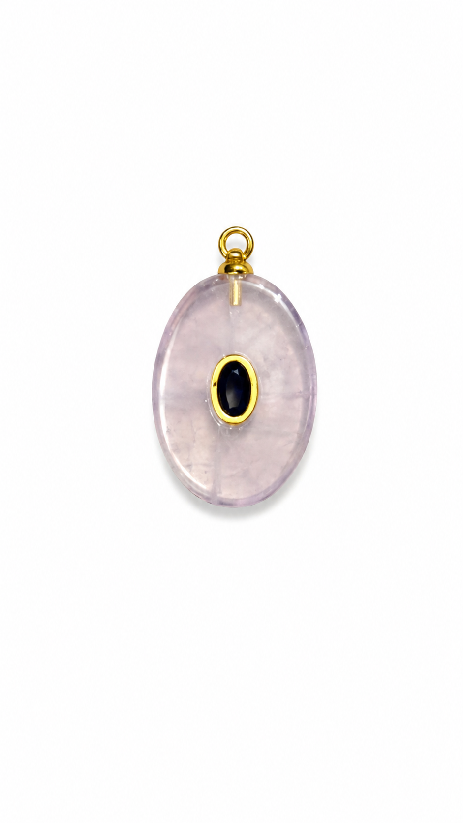Charm bianco ovale