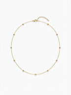 Collana Catenina Acciaio pallinata