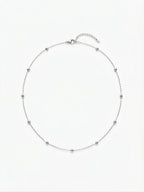 Collana Catenina Acciaio pallinata