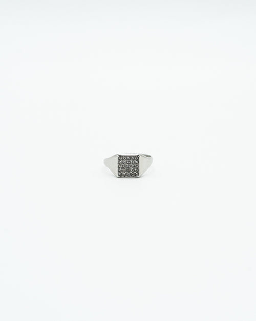 Anello - Quadrato zirconato