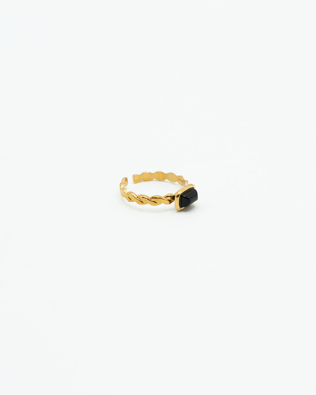 Anello - Black Cube gold