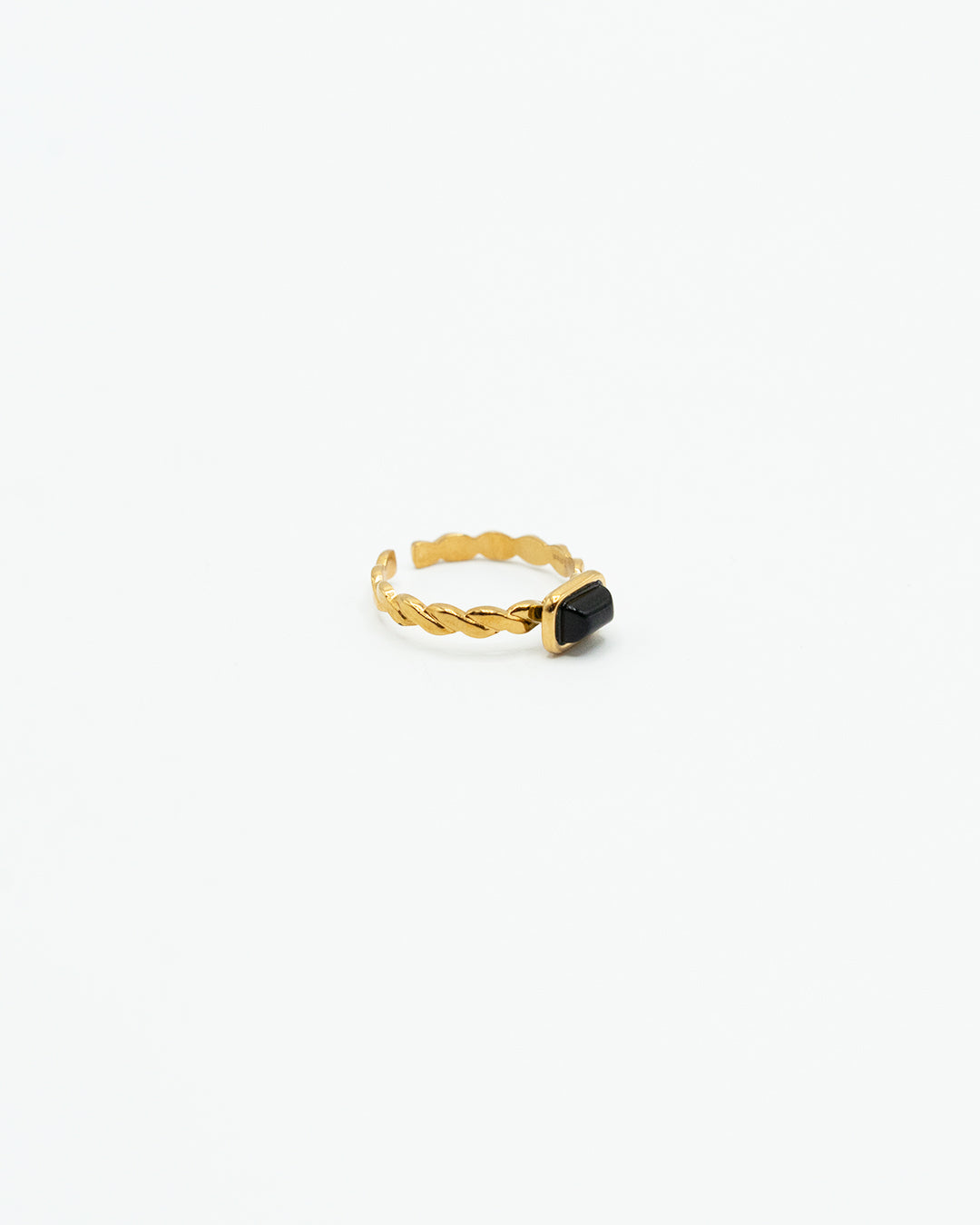 Anello - Black Cube gold