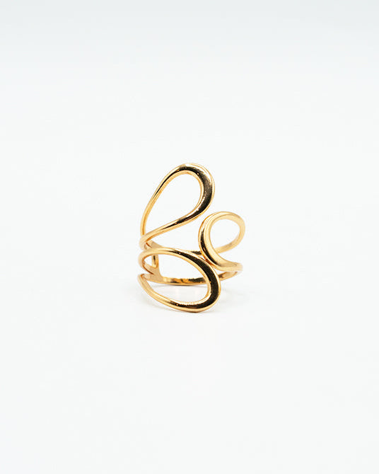 Anello - Spirali oro