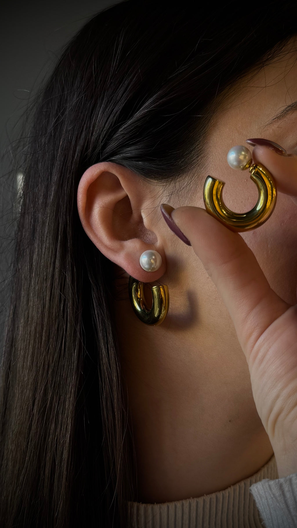 Orecchini Circle Pearl