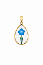 Charm piastrina fiore