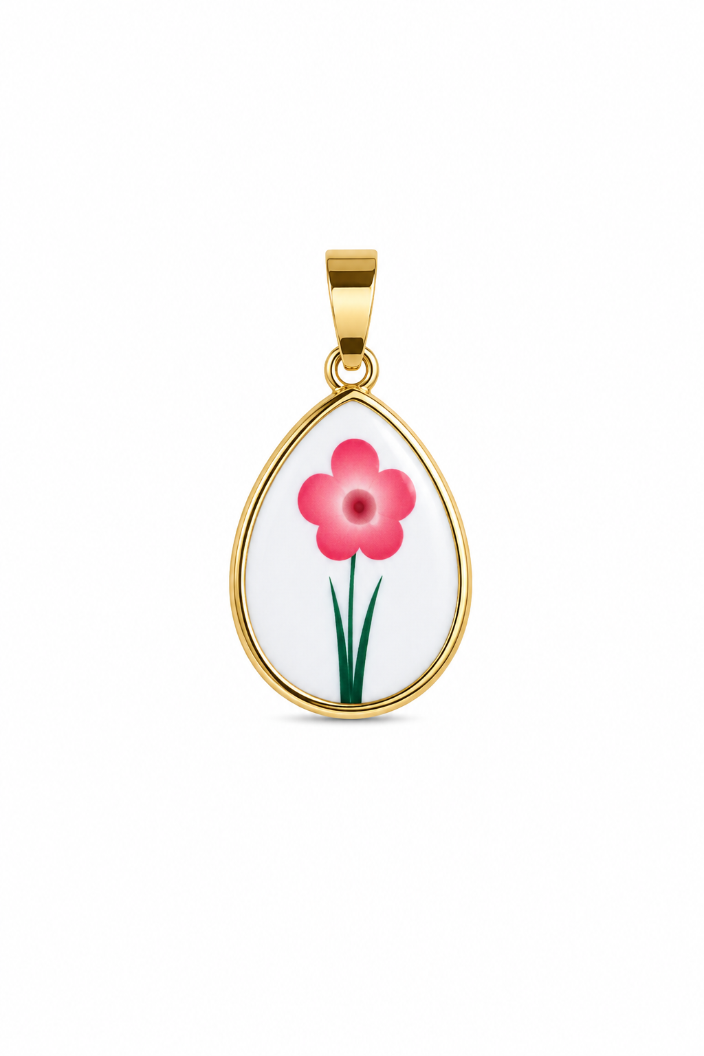 Charm piastrina fiore