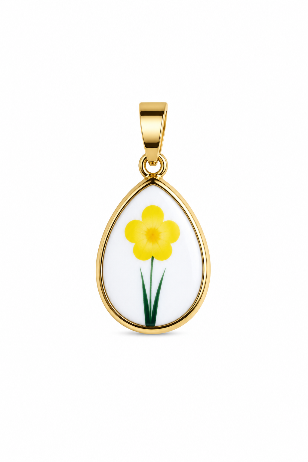 Charm piastrina fiore