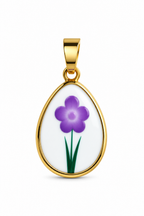 Charm piastrina fiore