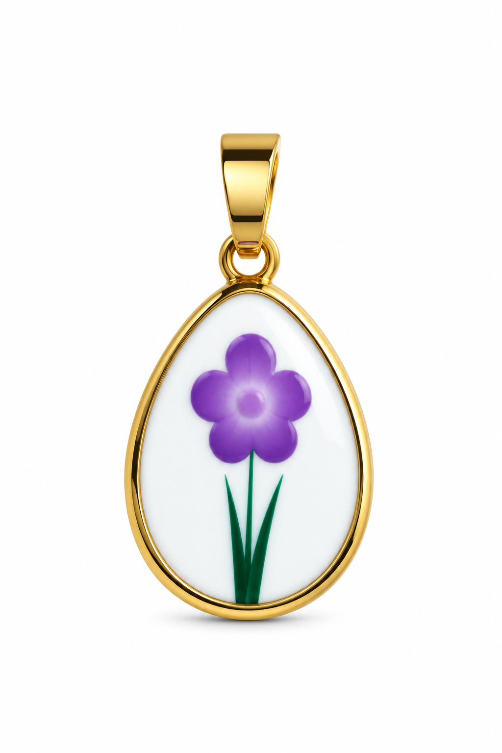 Charm piastrina fiore