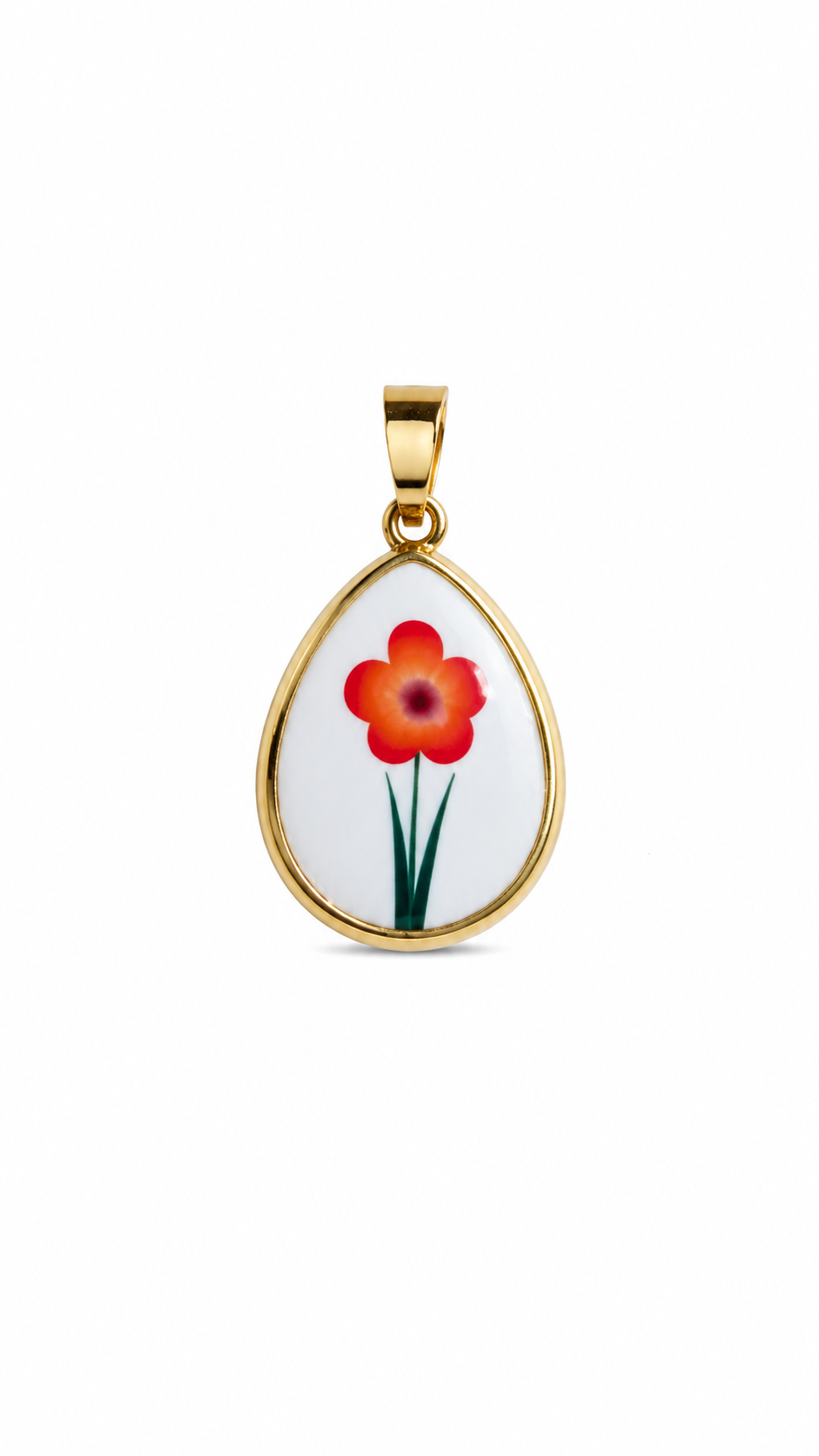Charm piastrina fiore