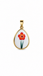 Charm piastrina fiore