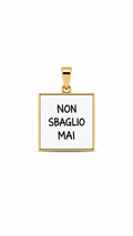 Charm Messaggio Dorato – Modello 4