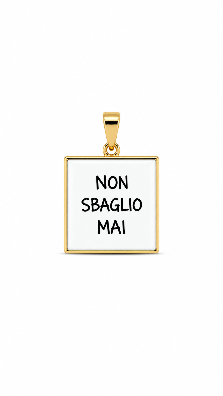 Charm Messaggio Dorato – Modello 4