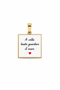 Charm Messaggio Dorato – Modello 3