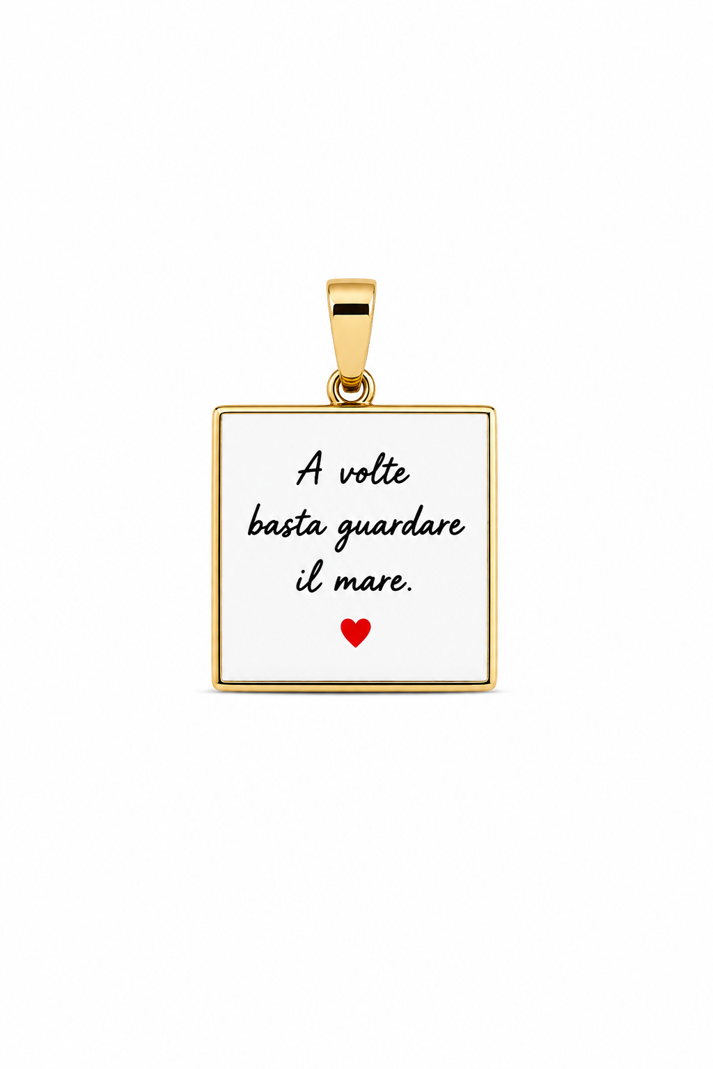 Charm Messaggio Dorato – Modello 3