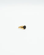 Anello - Anello pietra nera oro