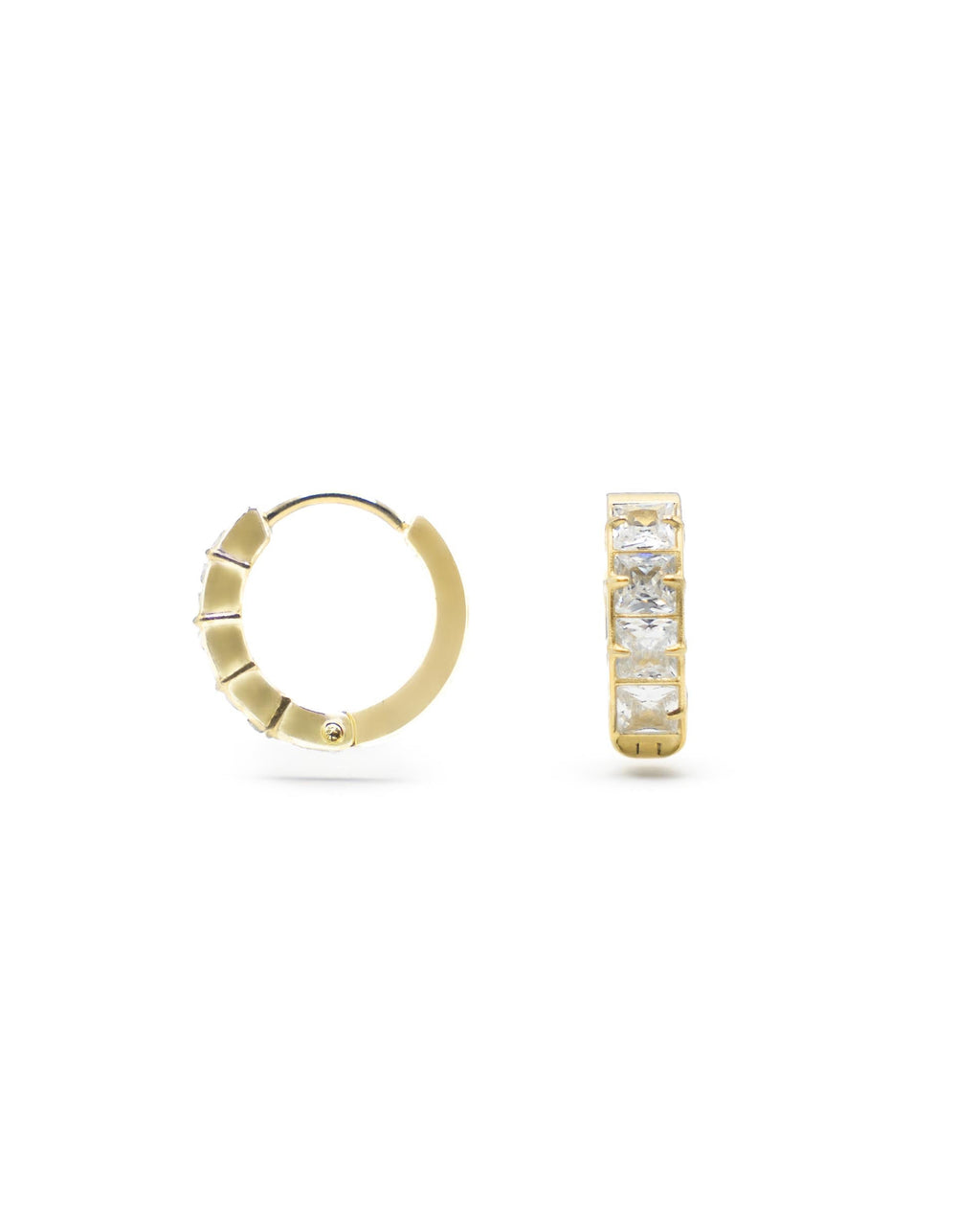 Orecchini - Pietre quadrate