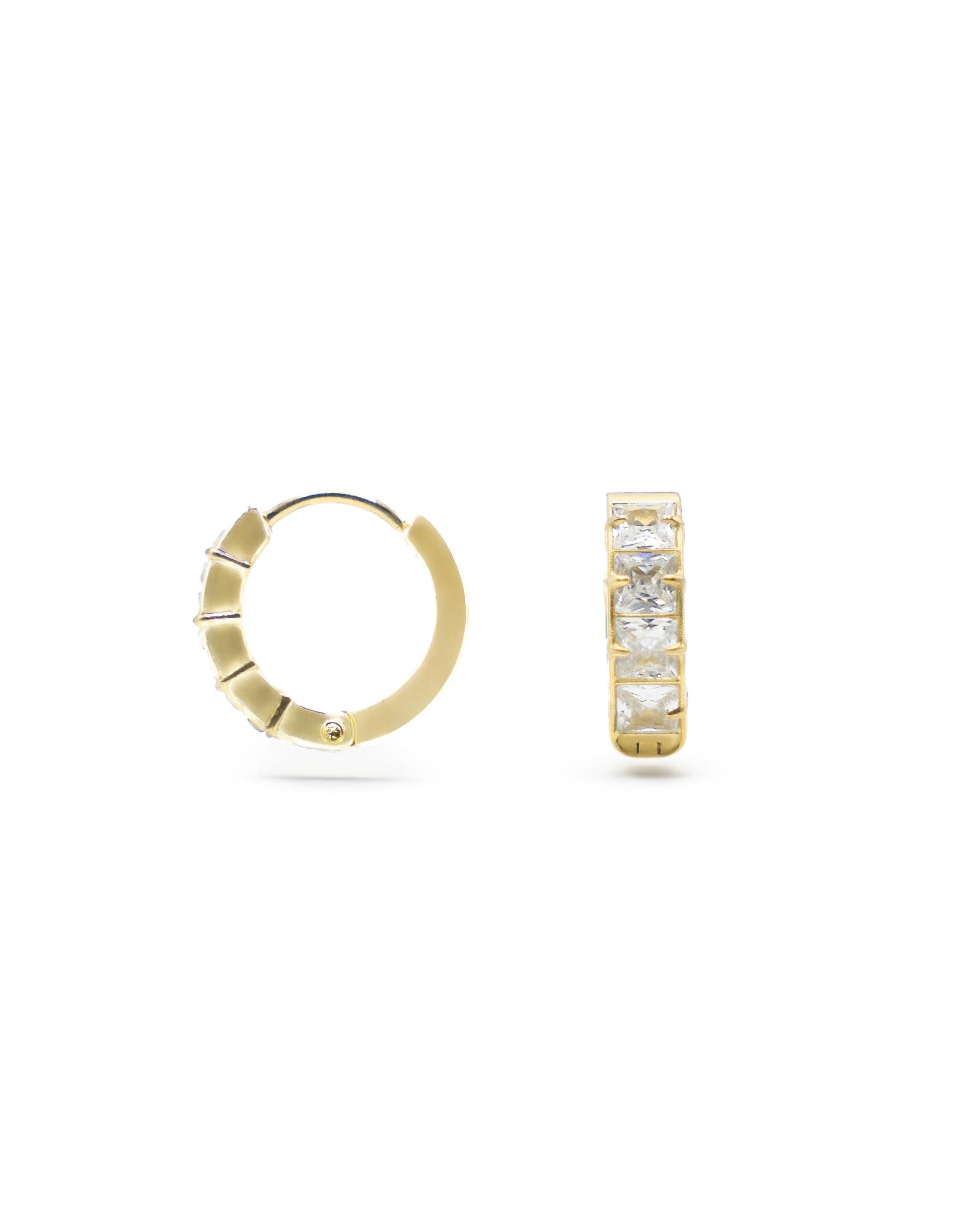 Orecchini - Pietre quadrate