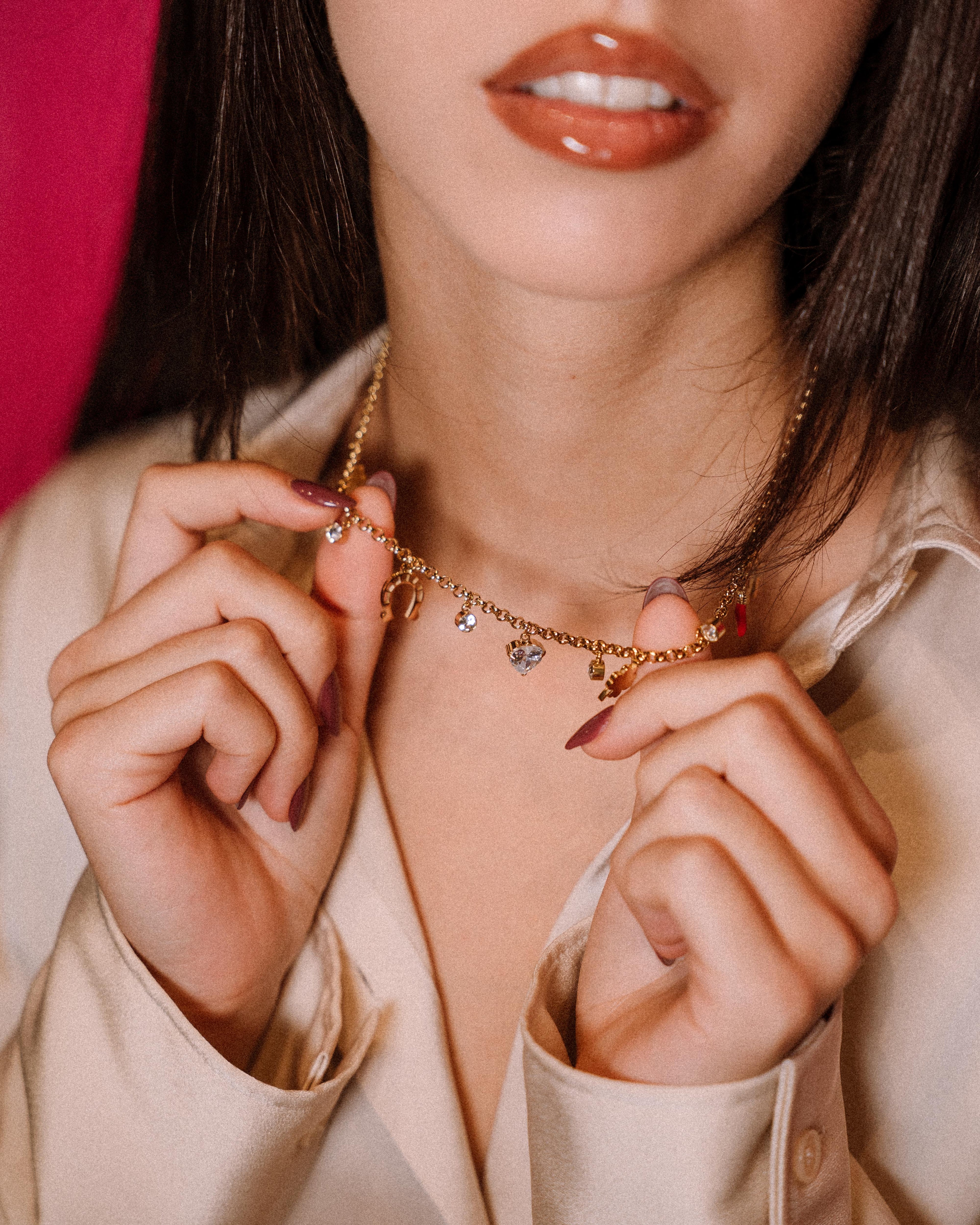 Collana - Catenina Fortuna Charms