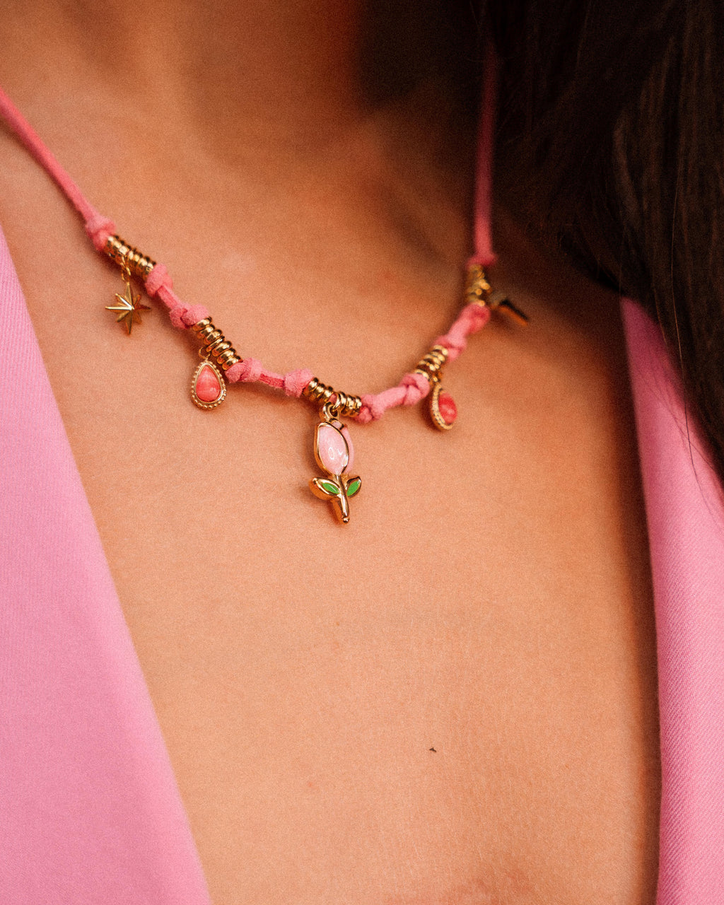 Collanina Texana - "Tulipano"