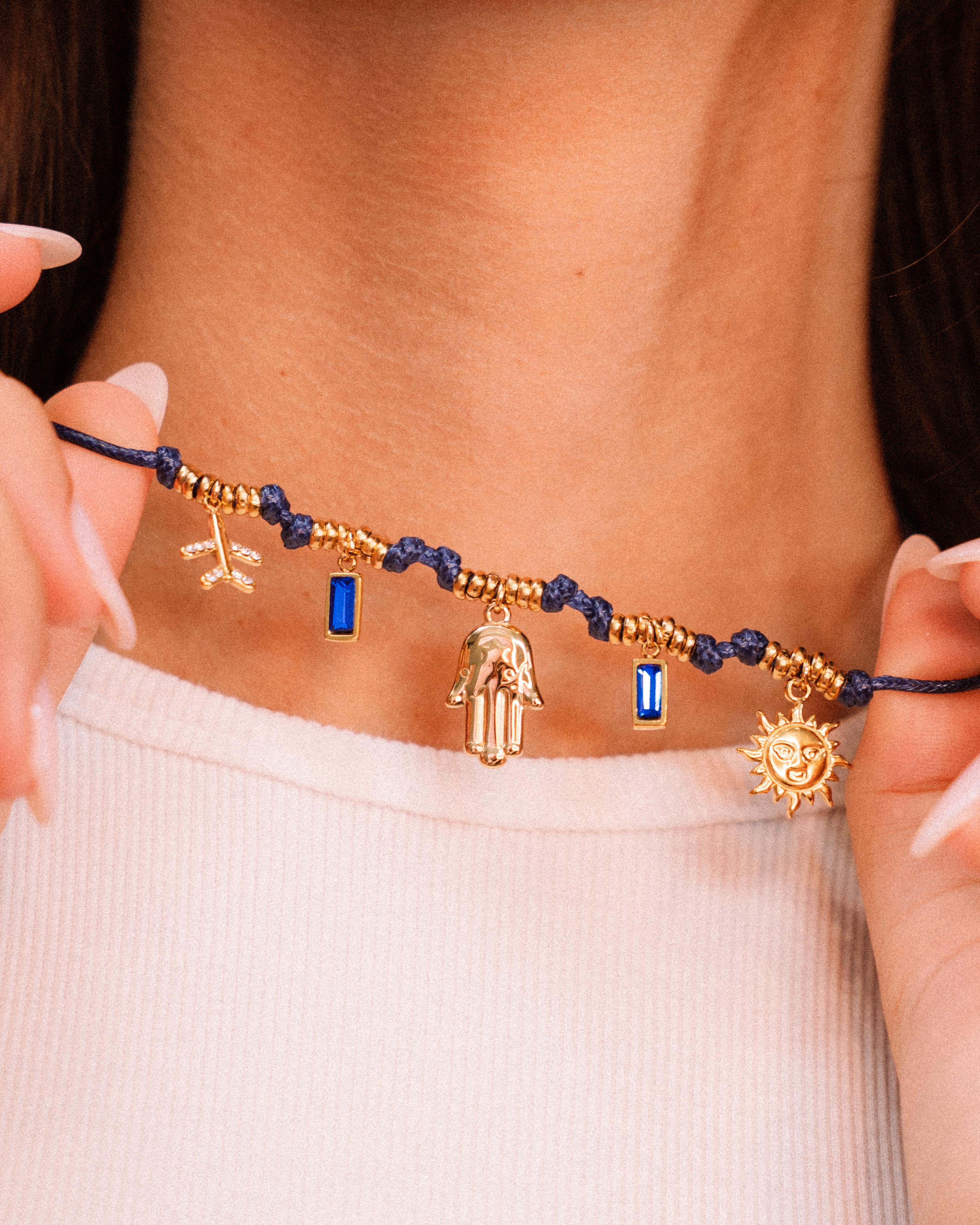 Collanina Texana - "Protezione Blu"