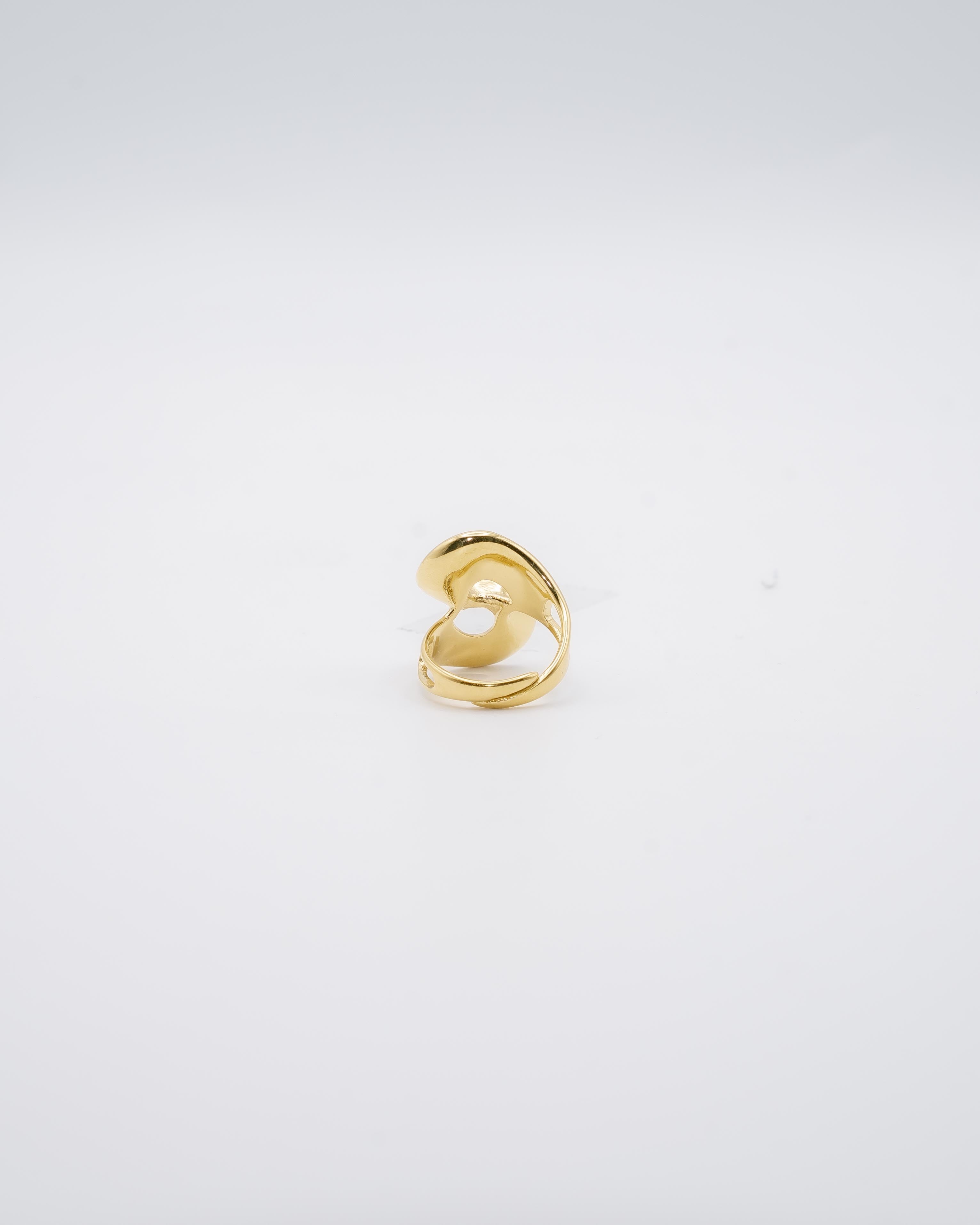 Anello Onde Dorate