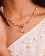 Collana - Haribo pietre lilla e charm