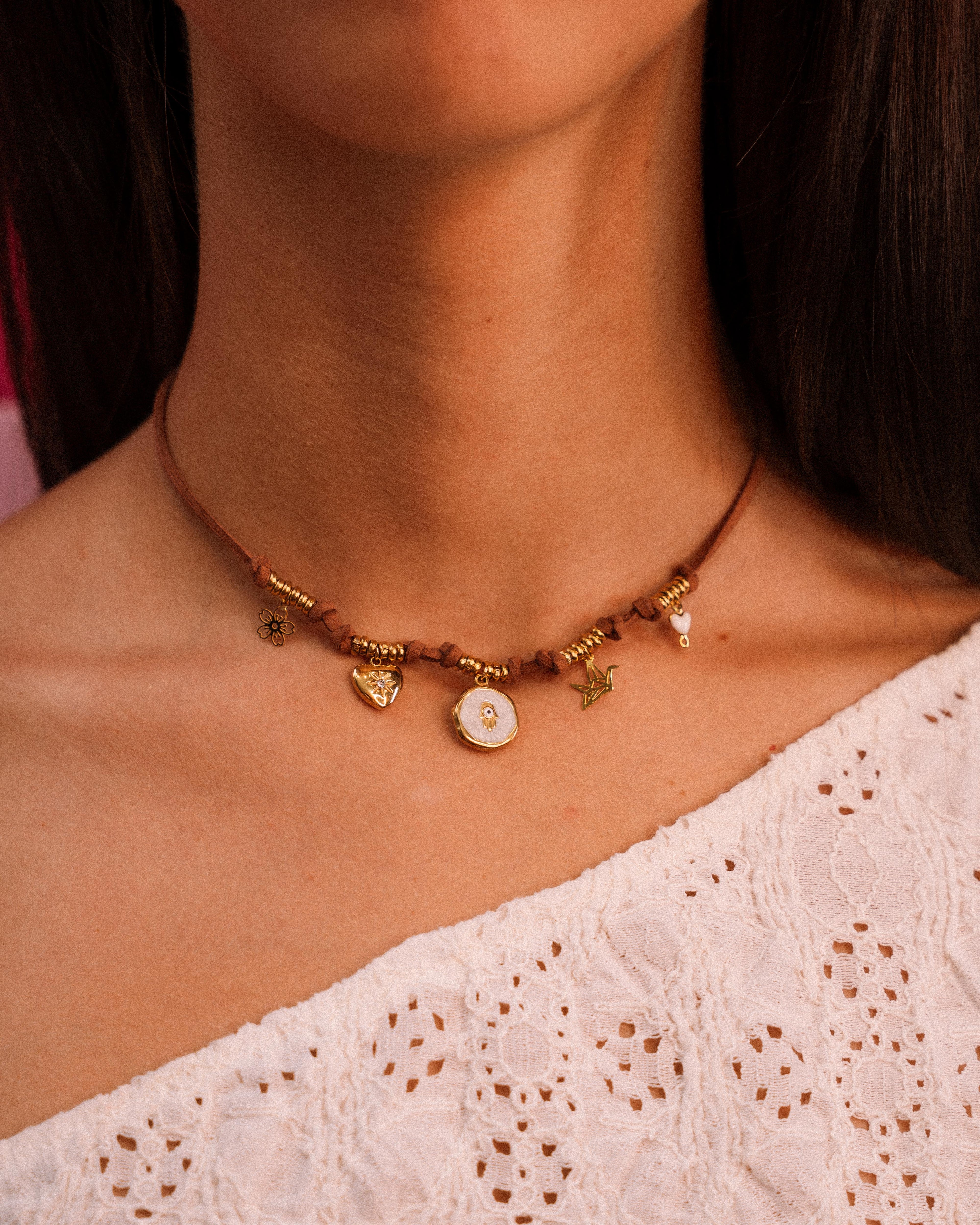 Collanina Texana - "Talismano bianco"