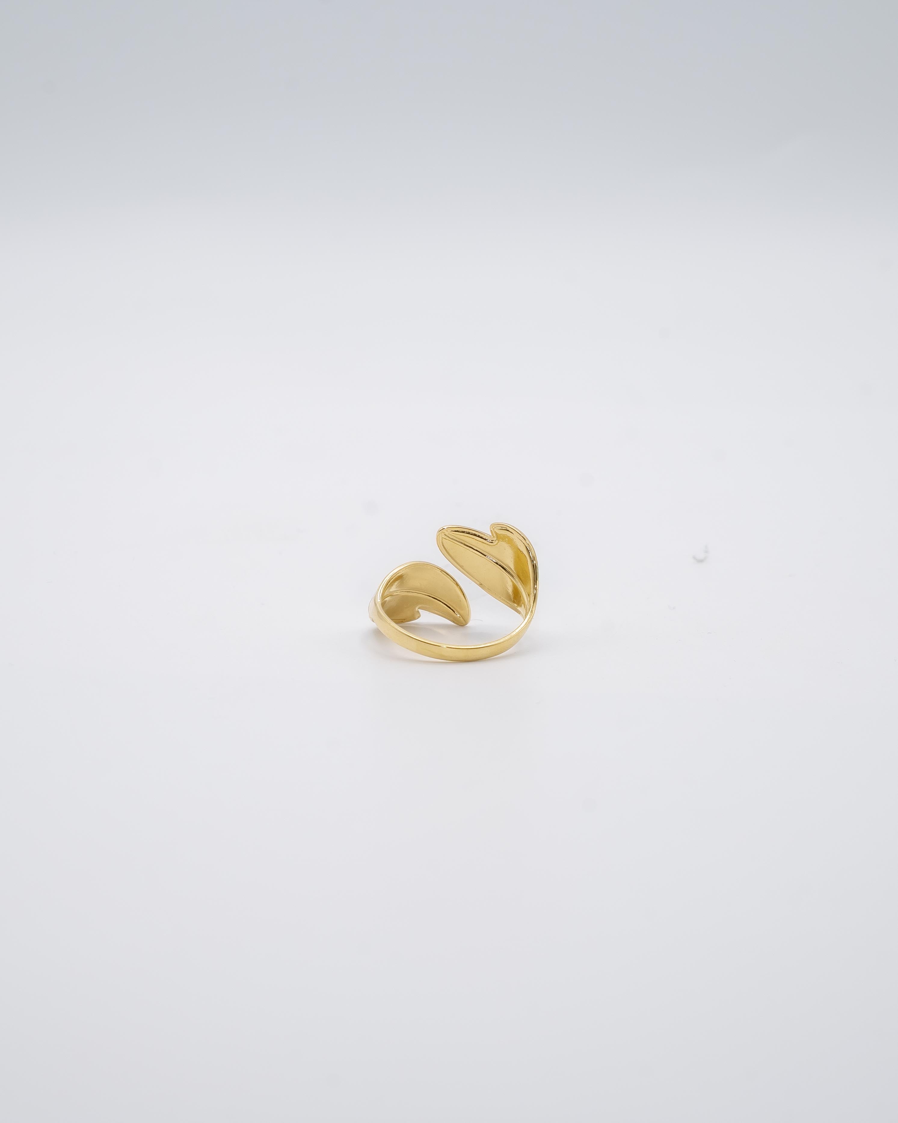Anello - Foglie oro