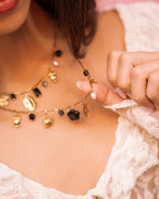 Collana doppio giro charm