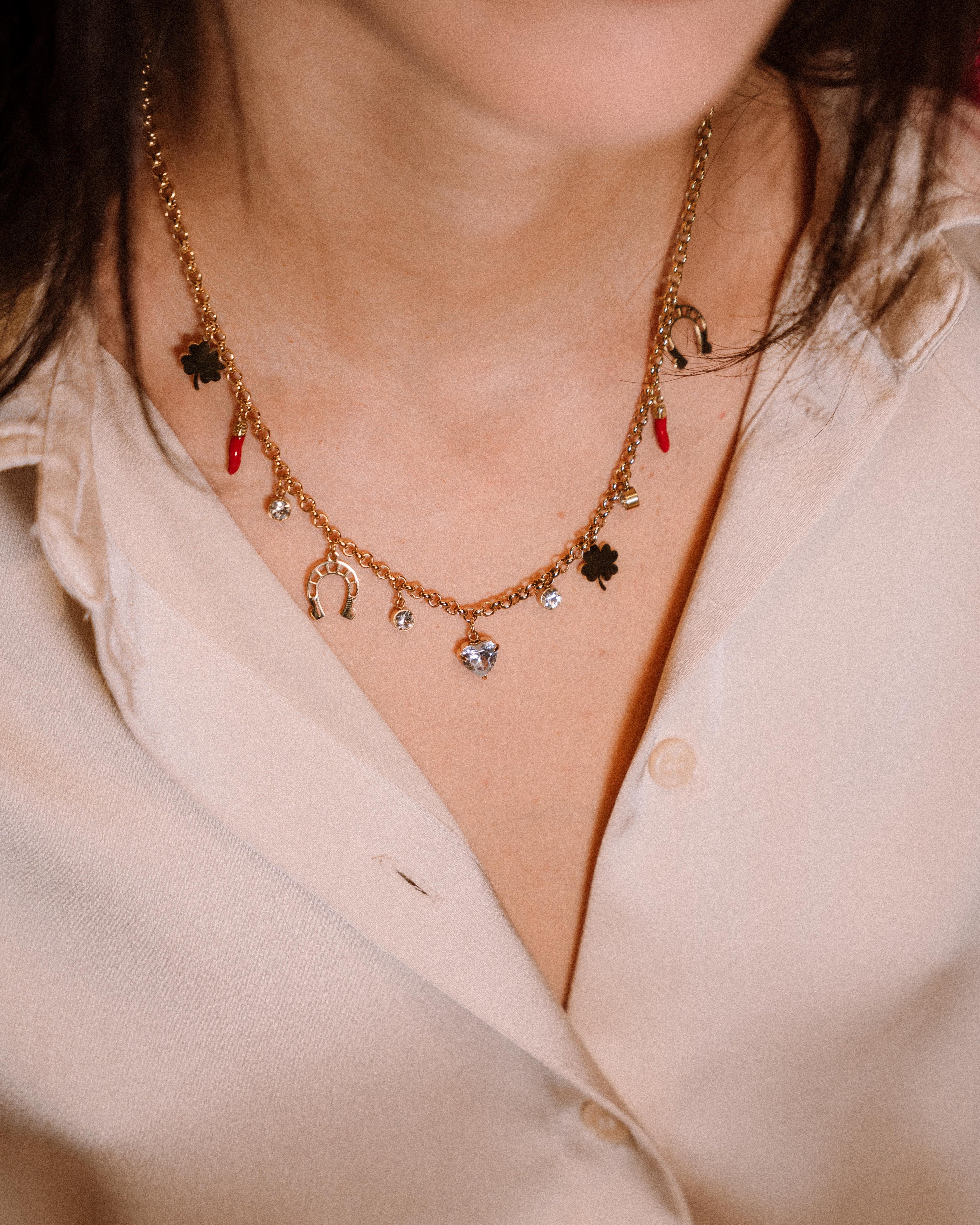 Collana - Catenina Fortuna Charms