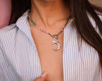 Collana - pietre luna grande