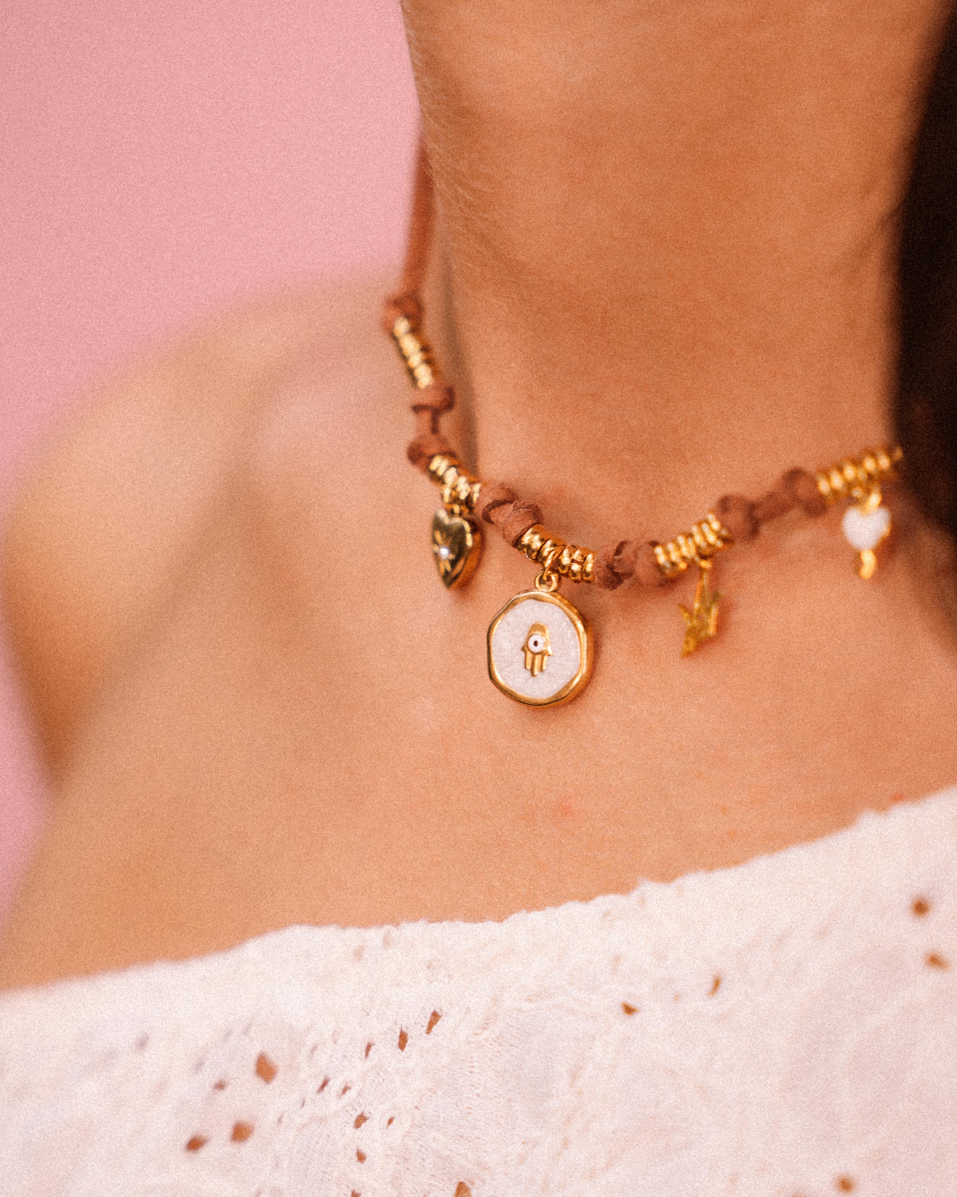 Collanina Texana - "Talismano bianco"